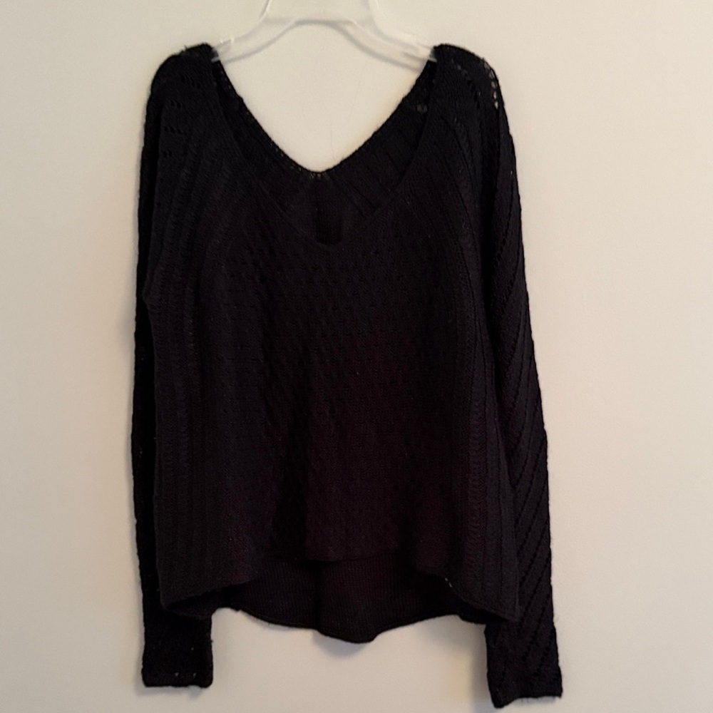 American Eagle Outfitters Black Long Sleeve Top